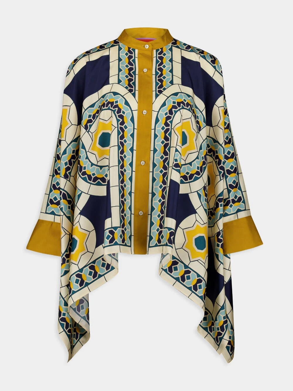 Mudejar Placée Silk Twill Foulard Shirt - Image 2