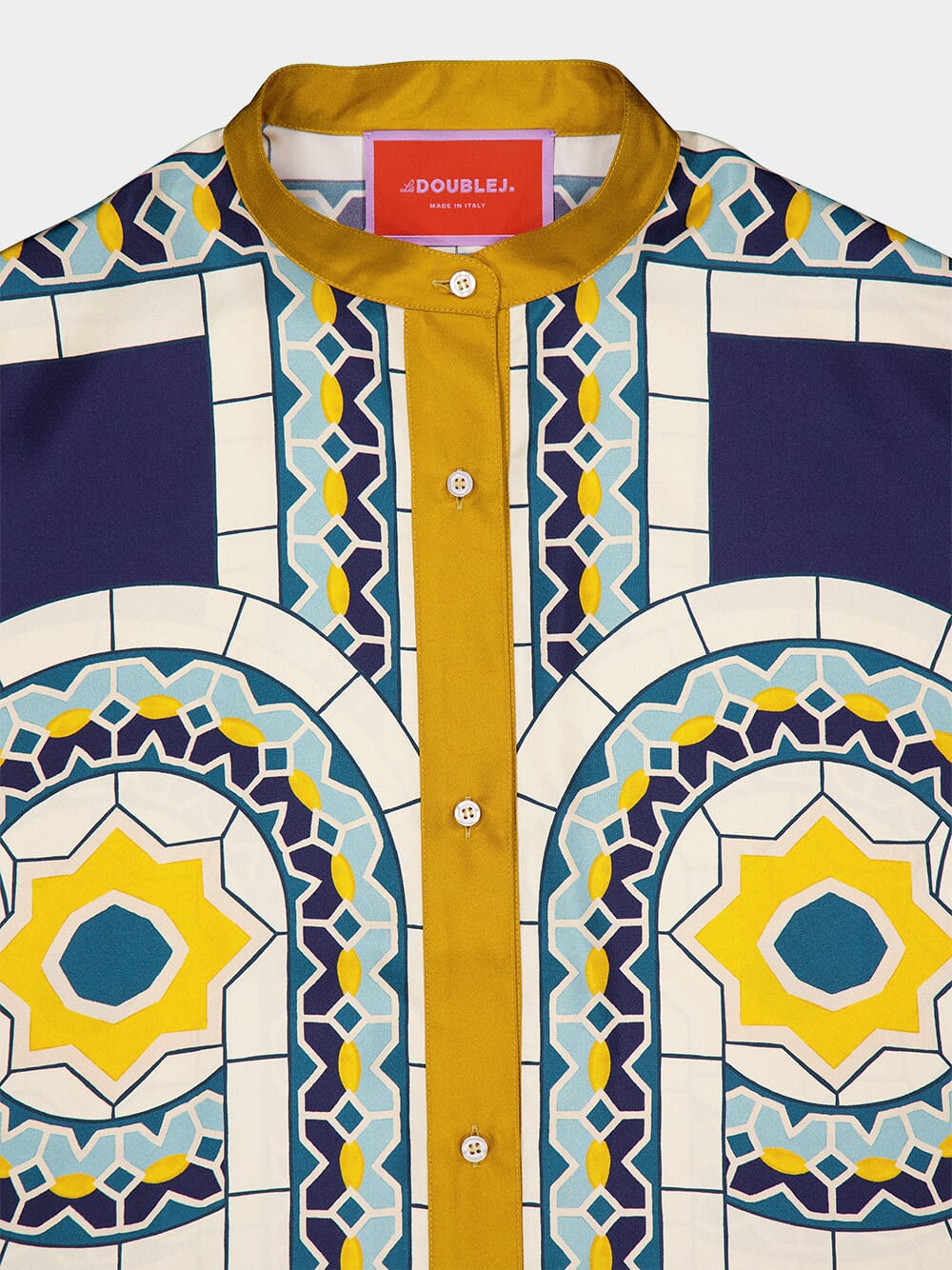 Mudejar Placée Silk Twill Foulard Shirt - Image 7