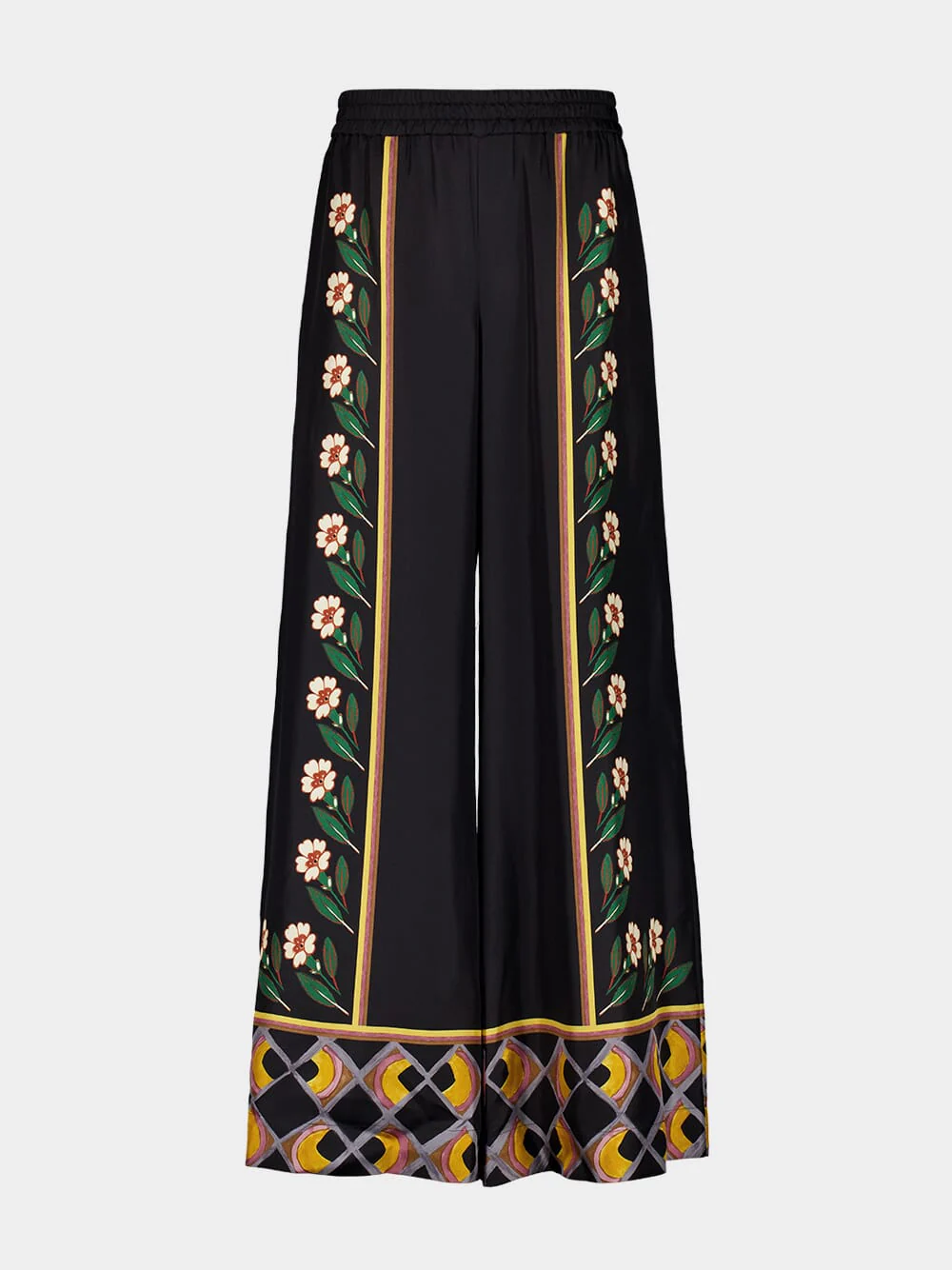 Palazzo Pants Dazed Placée Black Floral - Image 2