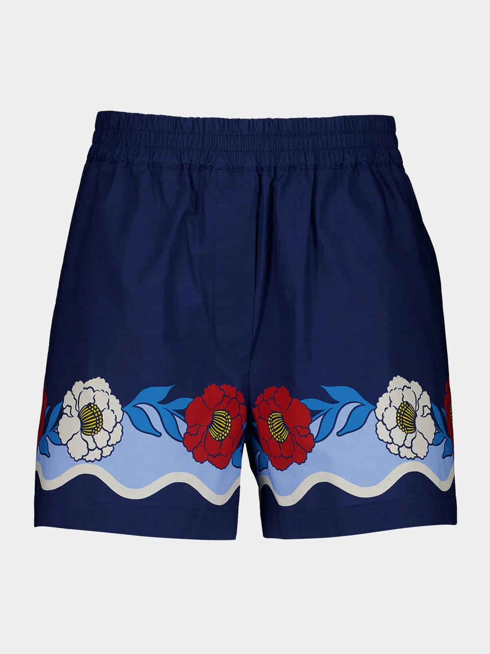 x Orlebar Brown Whitsun Placée Blue Pull-Up Shorts - Image 2