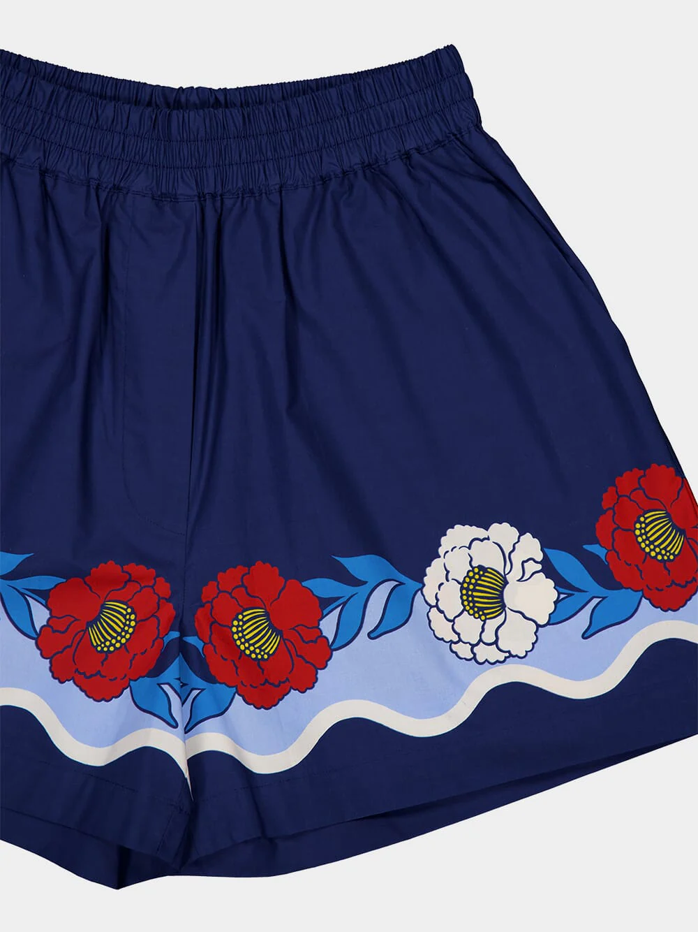 x Orlebar Brown Whitsun Placée Blue Pull-Up Shorts - Image 5