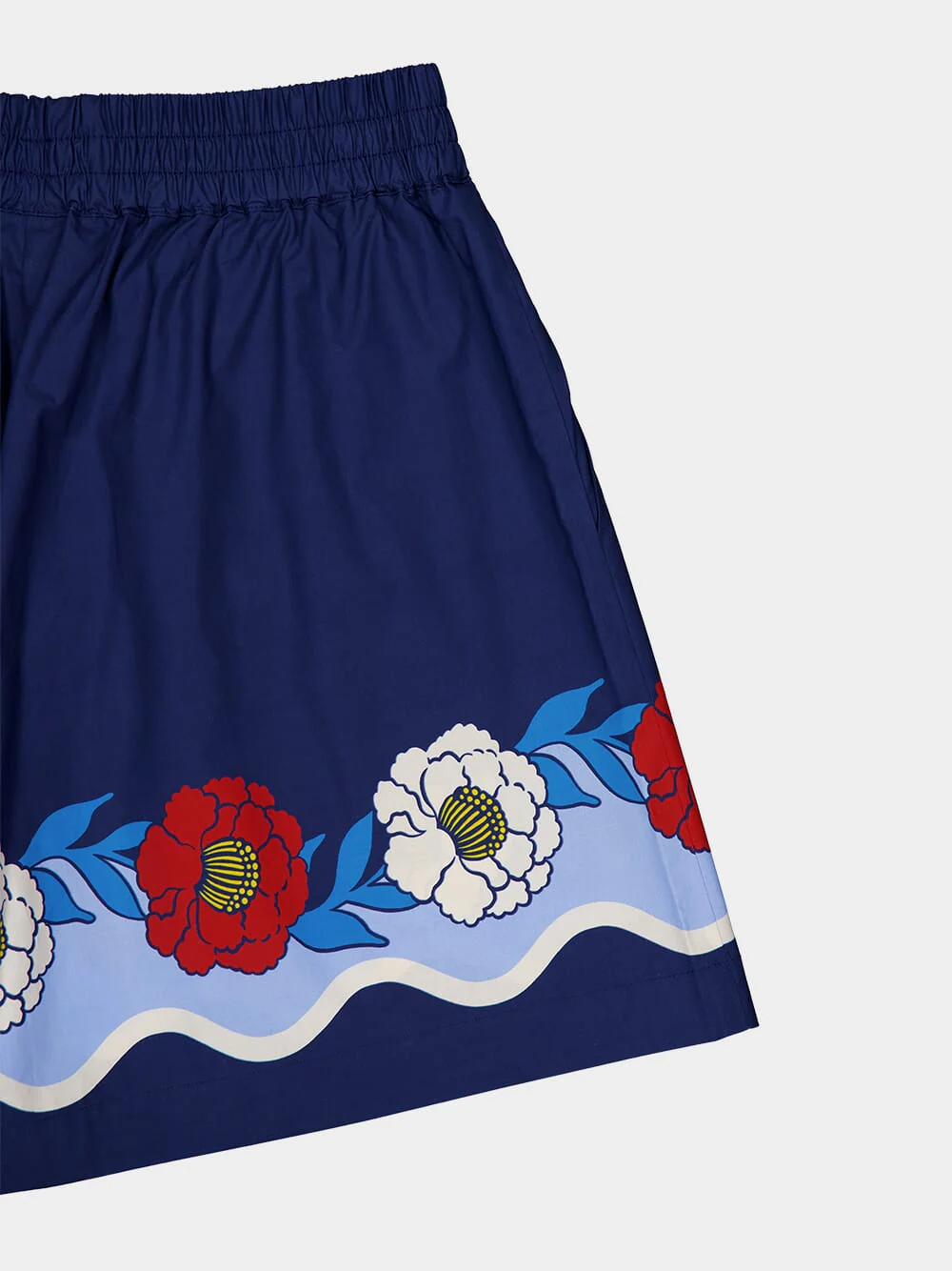 x Orlebar Brown Whitsun Placée Blue Pull-Up Shorts - Image 6