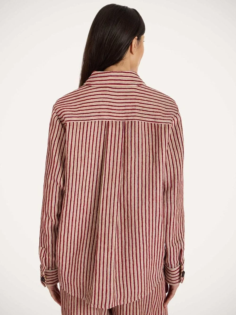 Color Block Linen Corduroy Jacket - Image 3