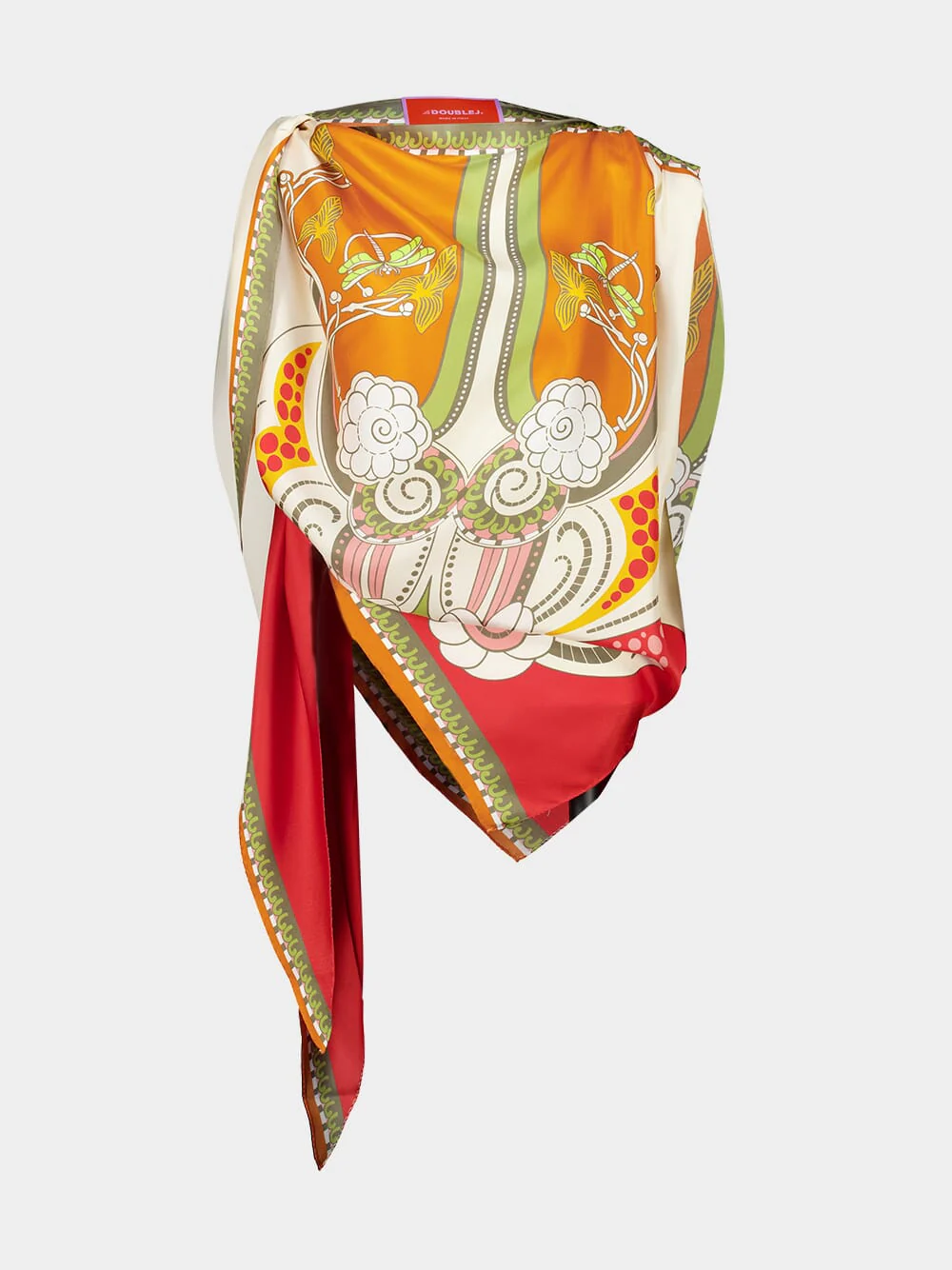 Daisychain Placée Silk Foulard Top