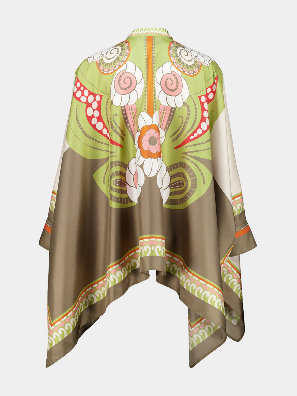 Date Palms Placée Silk Foulard Shirt - Image 2