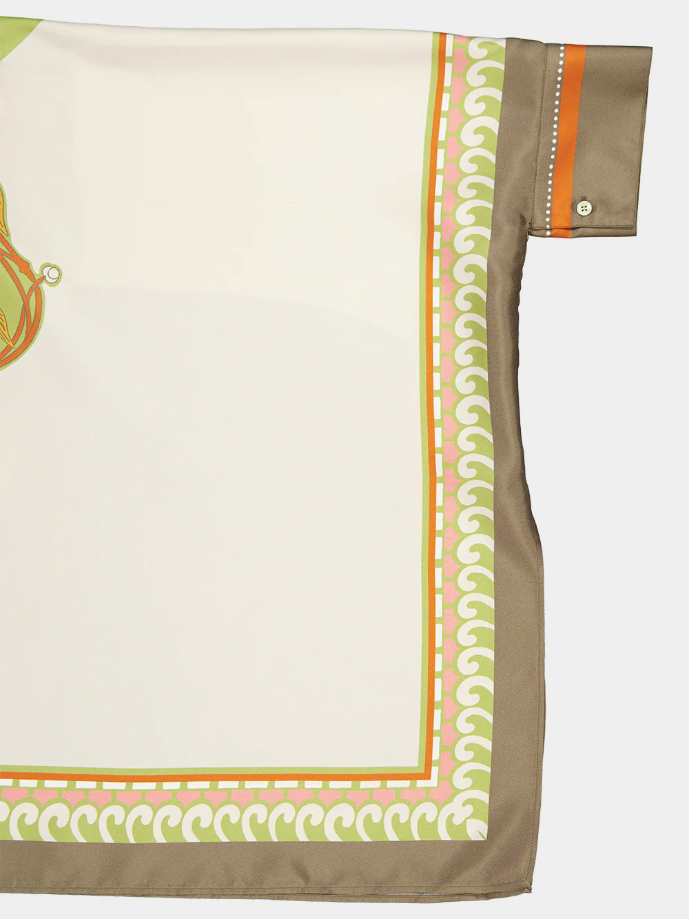 Date Palms Placée Silk Foulard Shirt - Image 4