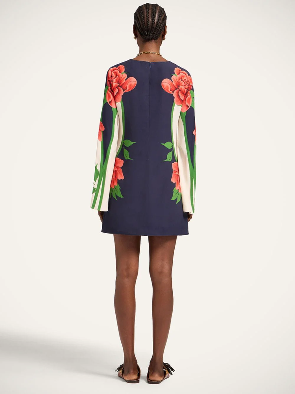Queen Peony Placée Blue Mini Supreme Swing Dress - Image 4