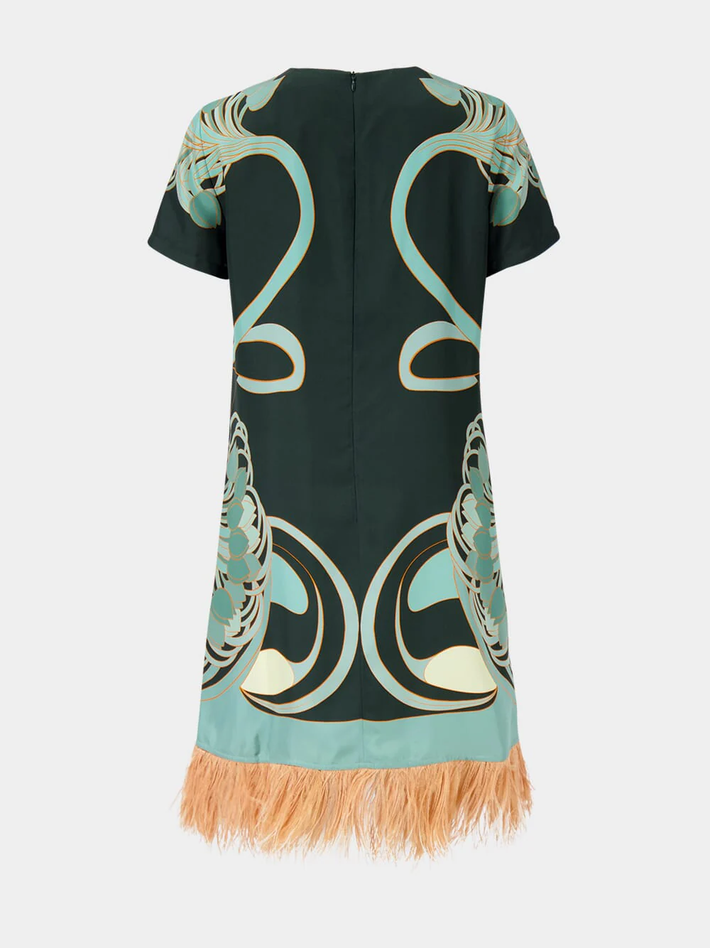 Blooming Tulip Placée Dark Green Mini Swing Dress - Image 3