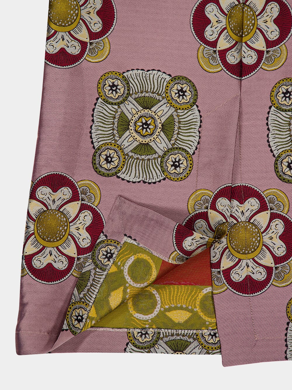 Dusty Pink Nucleus Jacquard Column Dress - Image 6