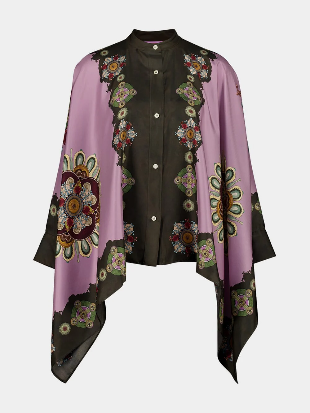 Dusty Pink Silk Twill Nucleus Foulard Shirt