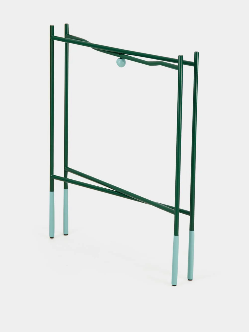 Green Metal Foldable Tray Stand - Image 5
