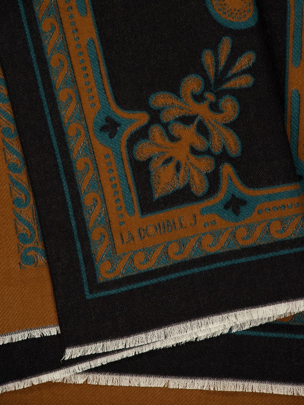 Herald Black Wool-Silk Poncho - Image 5