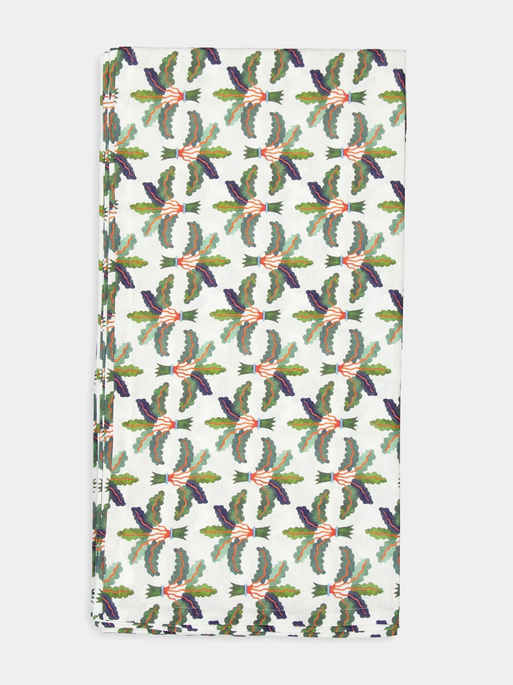Large Palms Linen Tablecloth