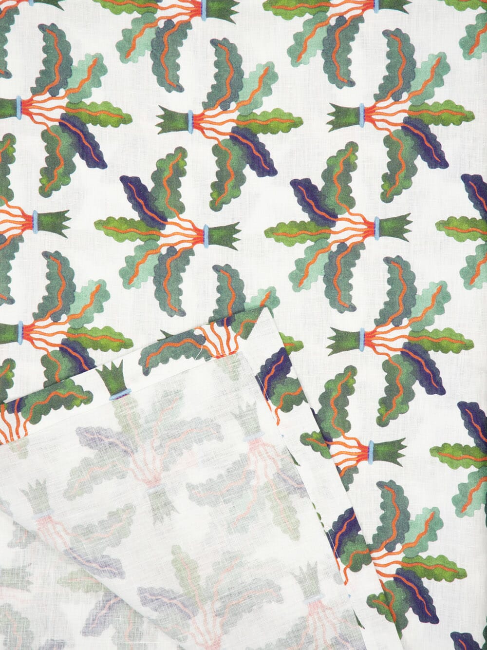 Large Palms Linen Tablecloth - Image 3