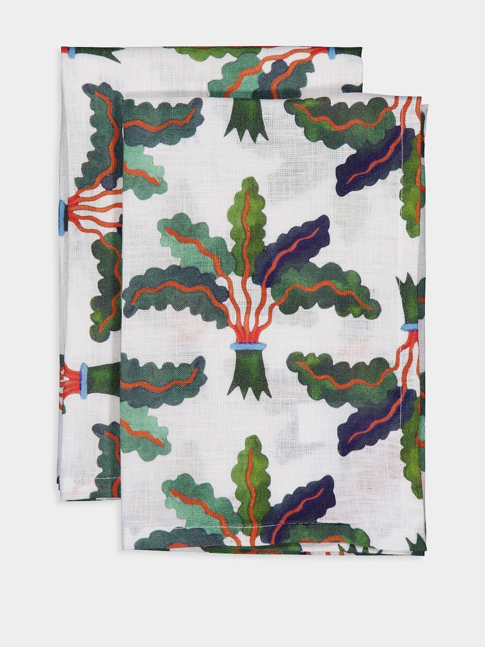 Set of 2 Palms Linen Napkins - Image 4