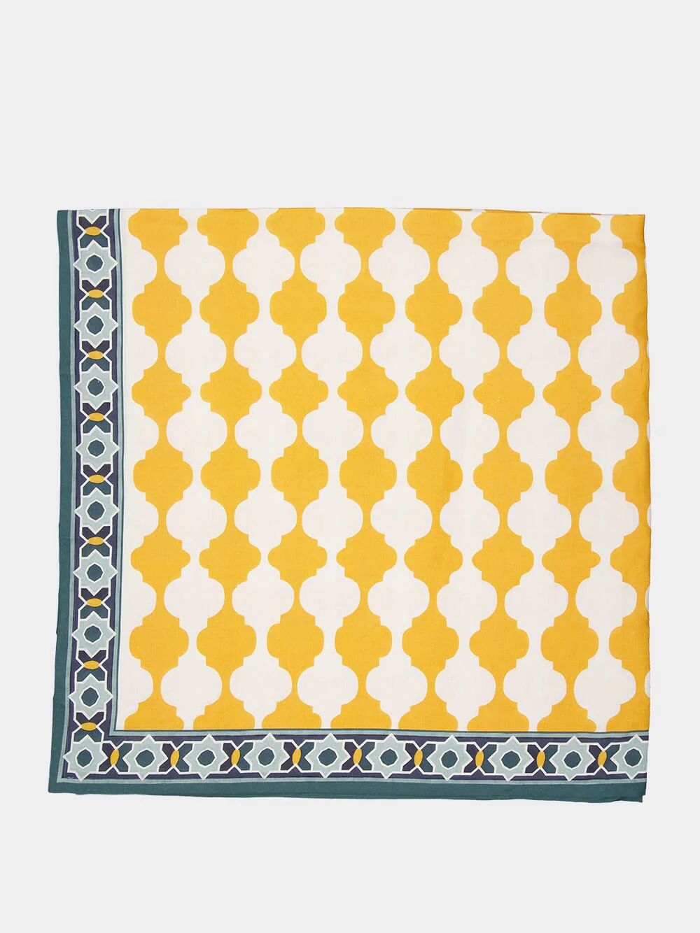 Plaza Yellow Large Tablecloth
