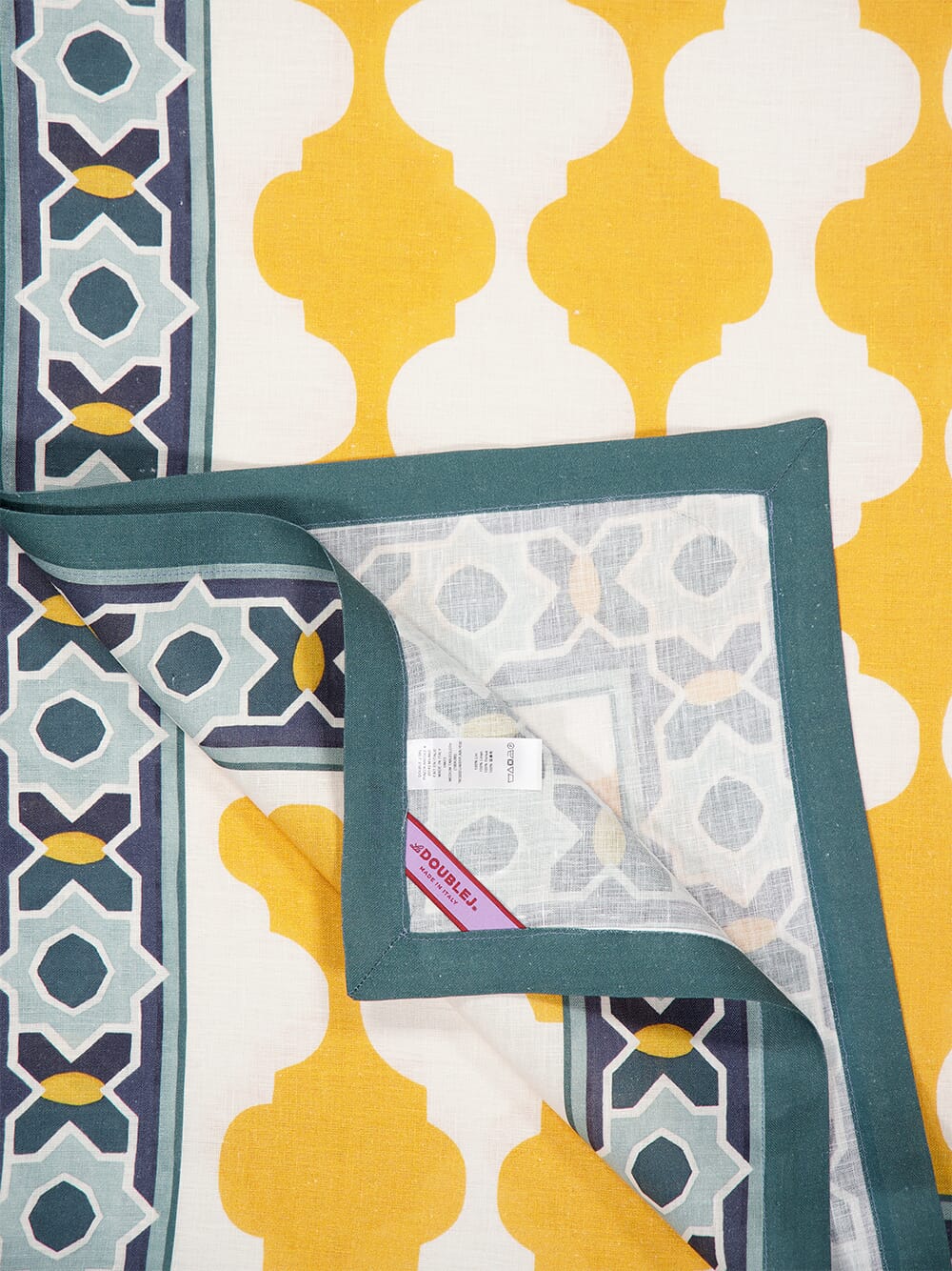 Plaza Yellow Medium Tablecloth - Image 3