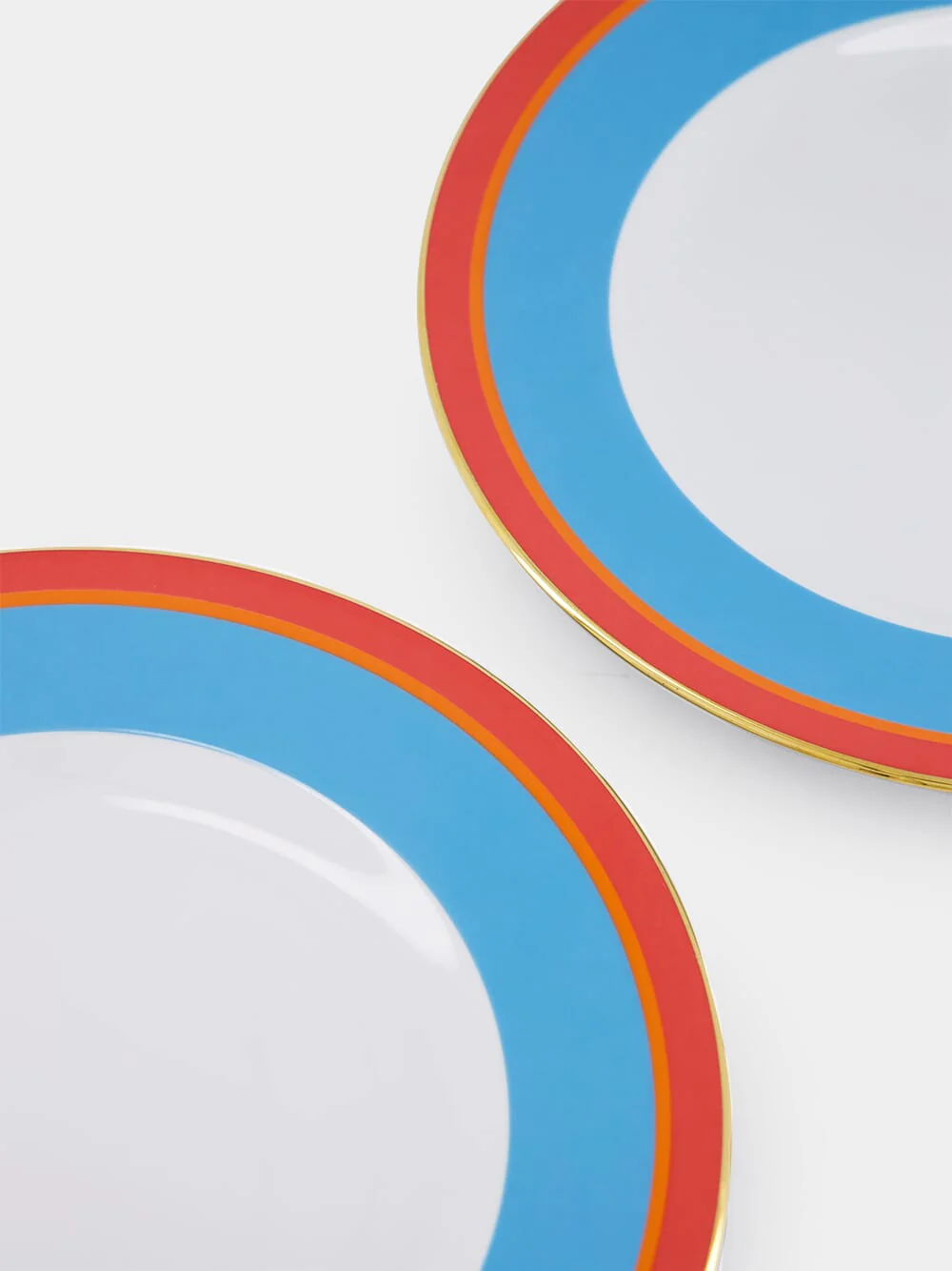 Set of 2 Rainbow Azure Dinner Plates - Image 4