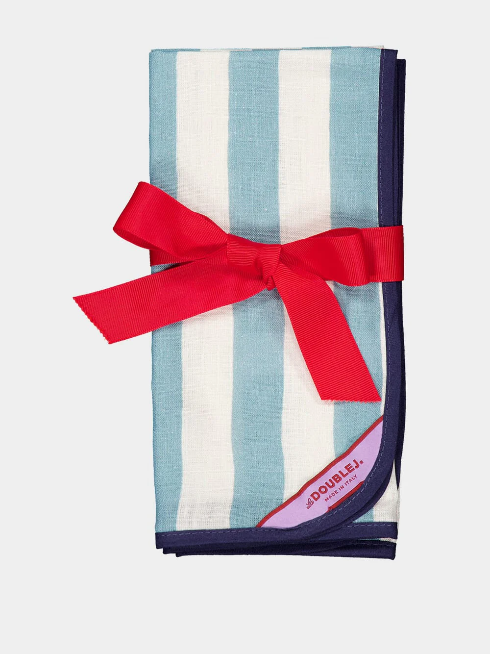 Set of 2 Sky Blue Linen Napkins - Image 5