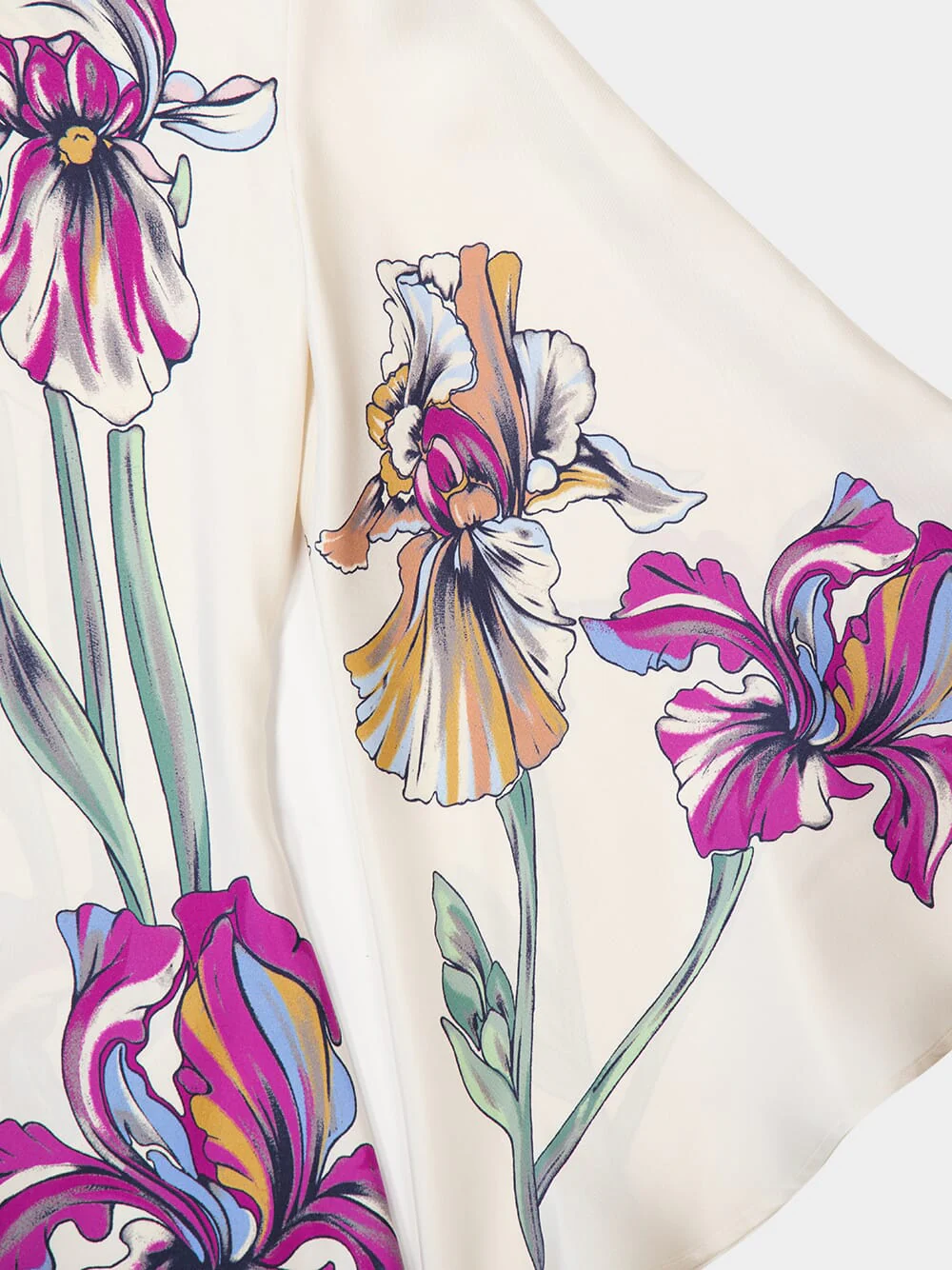 Iris Placée Floral Silk Maxi Dress - Image 4