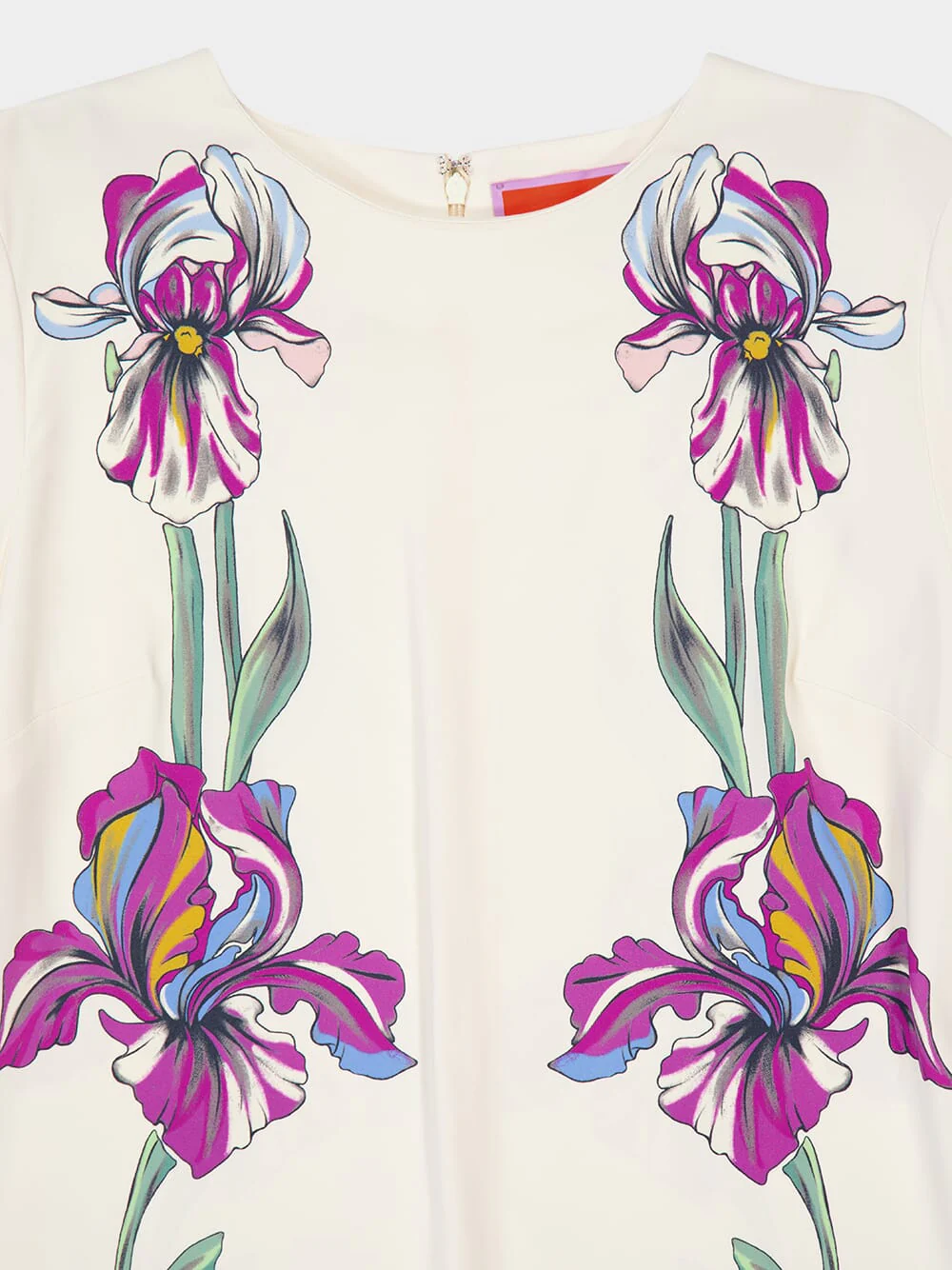 Iris Placée Satin Mini Dress - Image 5