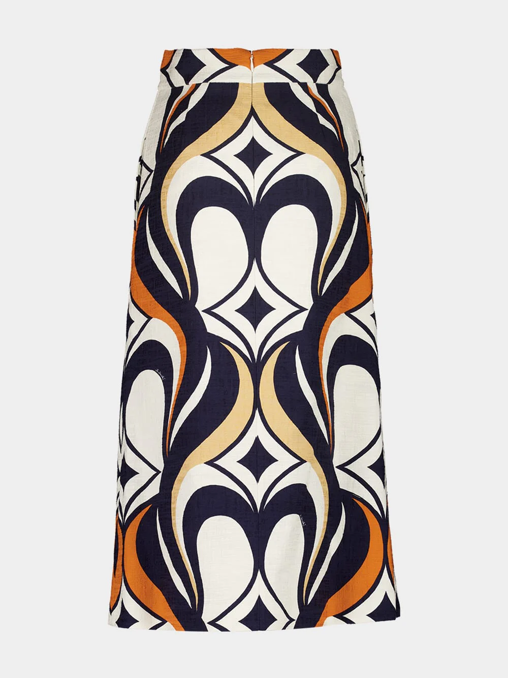 Jive Macro Print Cotton Midi Skirt - Image 2