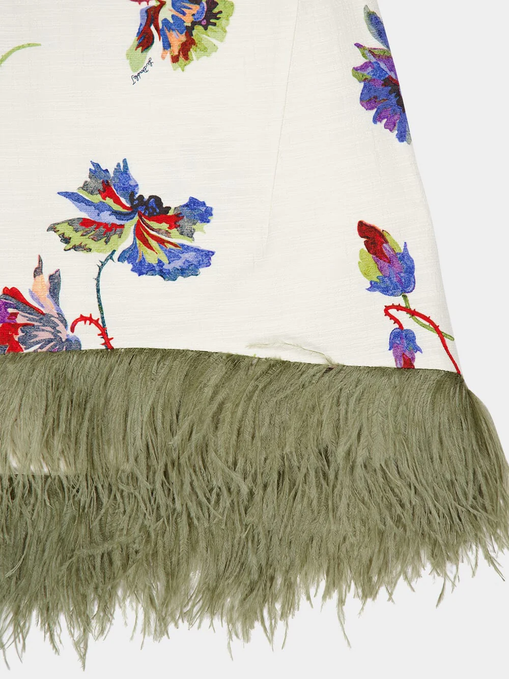 La Scala Infiorata Sleeveless Top with Feathers - Image 4
