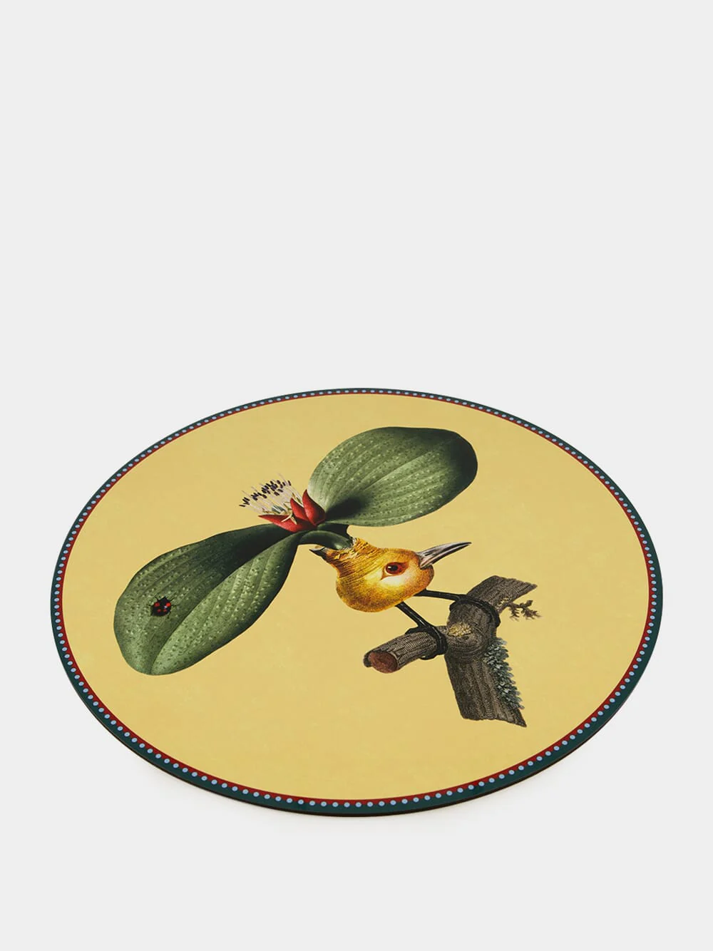 Leafflyer Round Wooden Placemat - Image 2