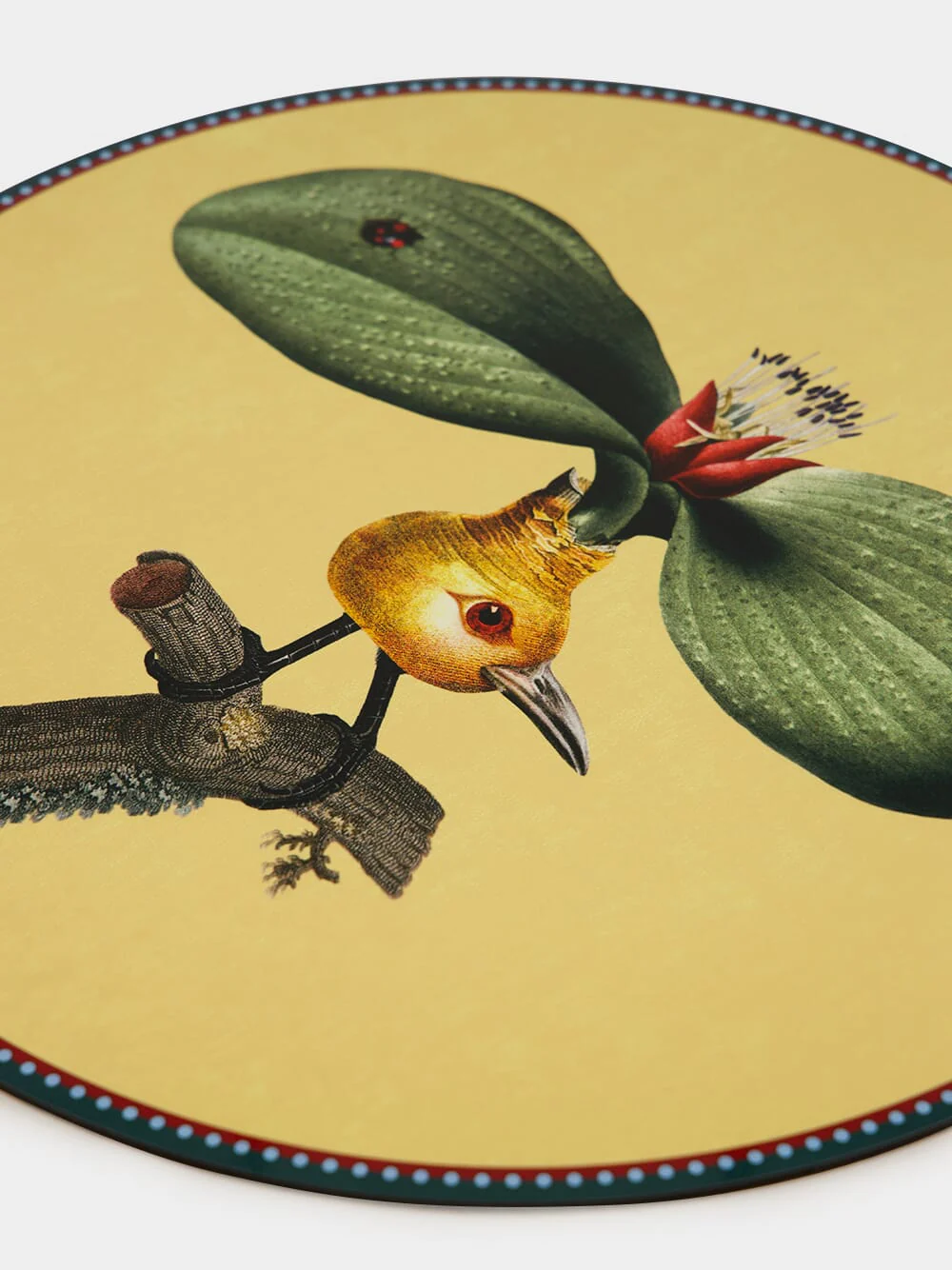 Leafflyer Round Wooden Placemat - Image 3