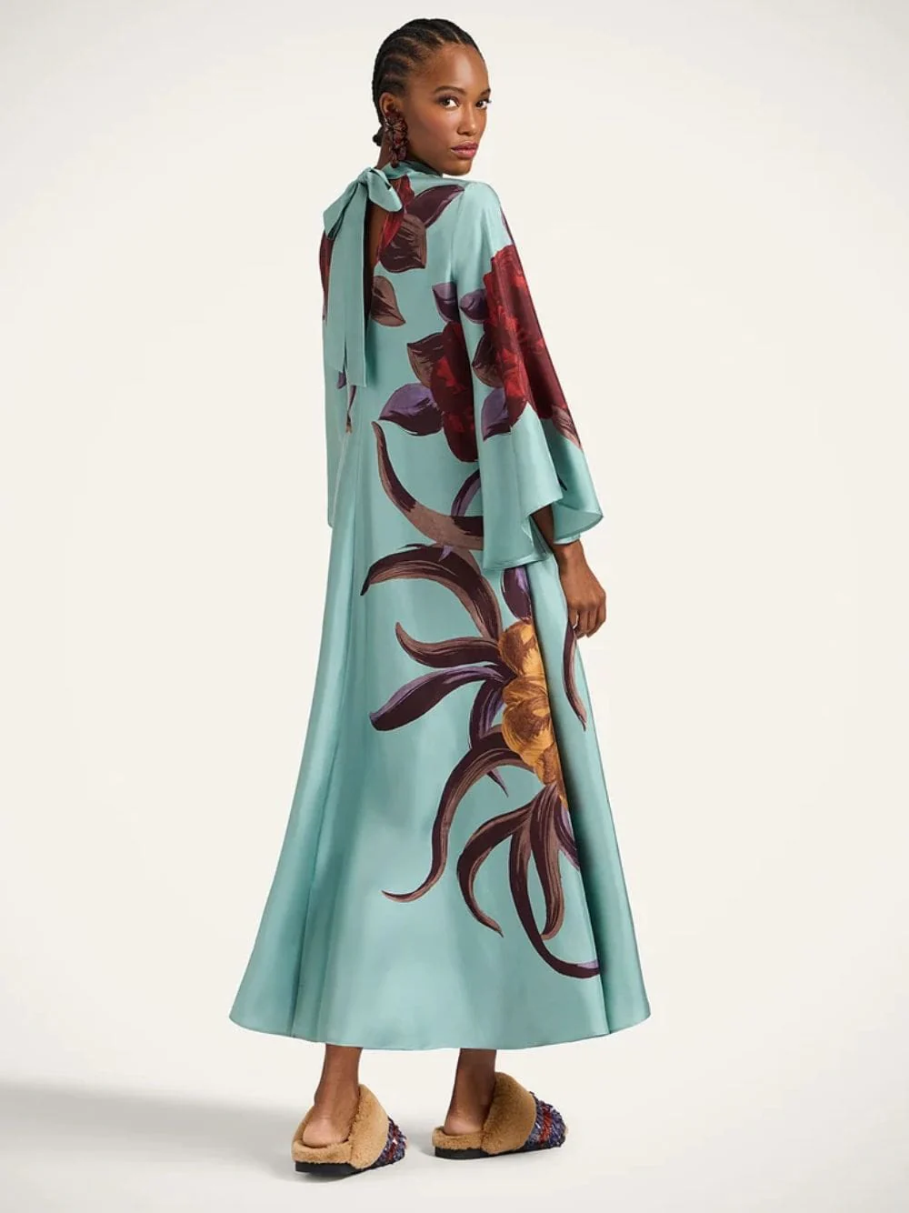 Light Blue Peony Magnifico Dress - Image 3