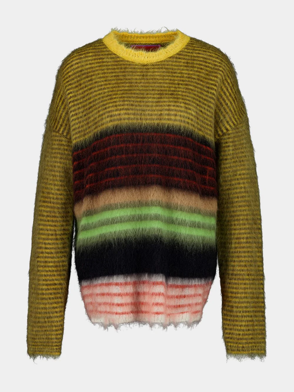 Multicolour Yellow Brushed Wool Brera Sweater - Image 2