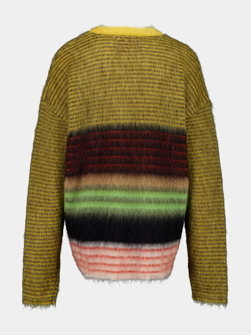 Multicolour Yellow Brushed Wool Brera Sweater - Image 4