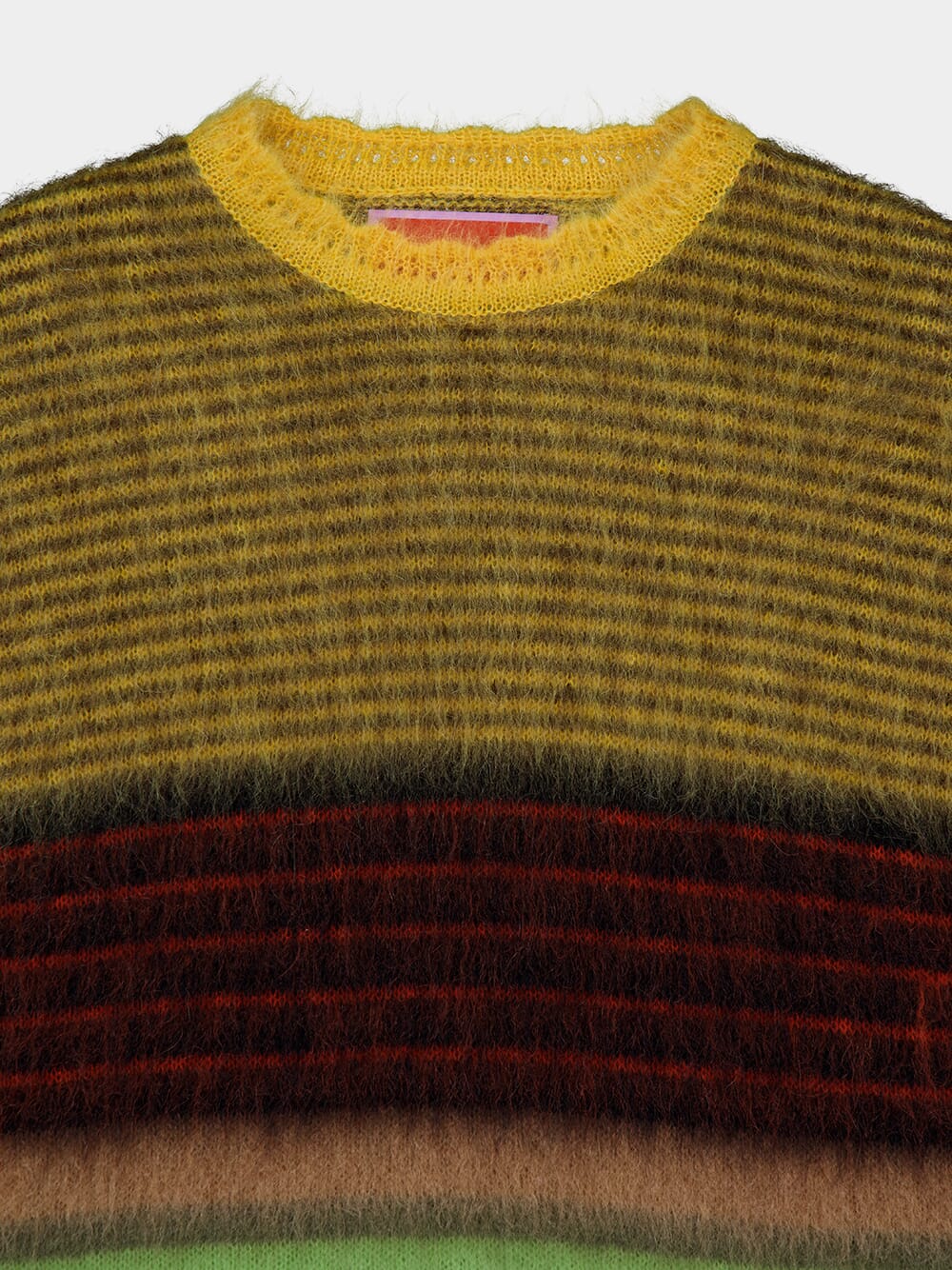 Multicolour Yellow Brushed Wool Brera Sweater - Image 5