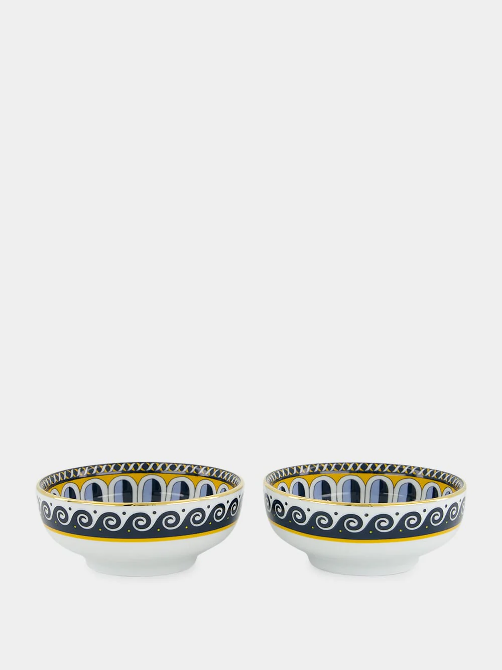 Napoli Porcelain Snack Bowl Set of 2