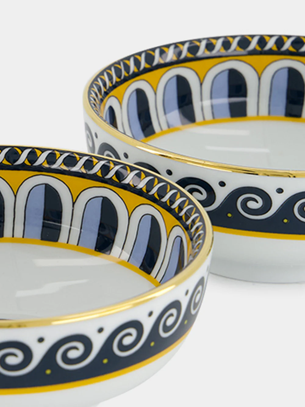 Napoli Porcelain Snack Bowl Set of 2 - Image 5
