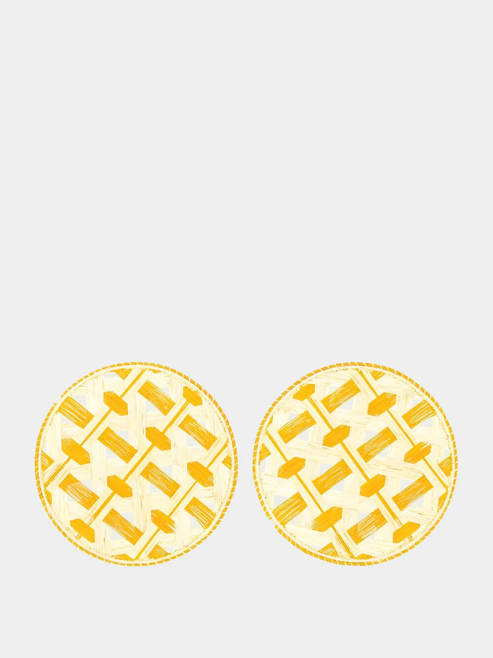 Set Of 2 Napoli Yellow Taffia Tablemats