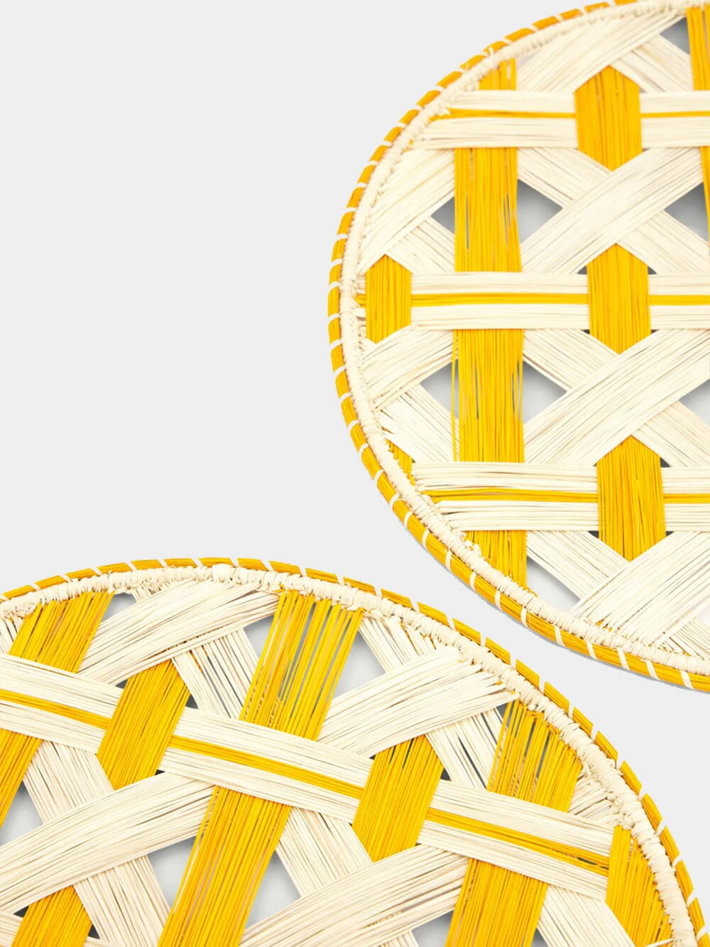 Set Of 2 Napoli Yellow Taffia Tablemats - Image 2
