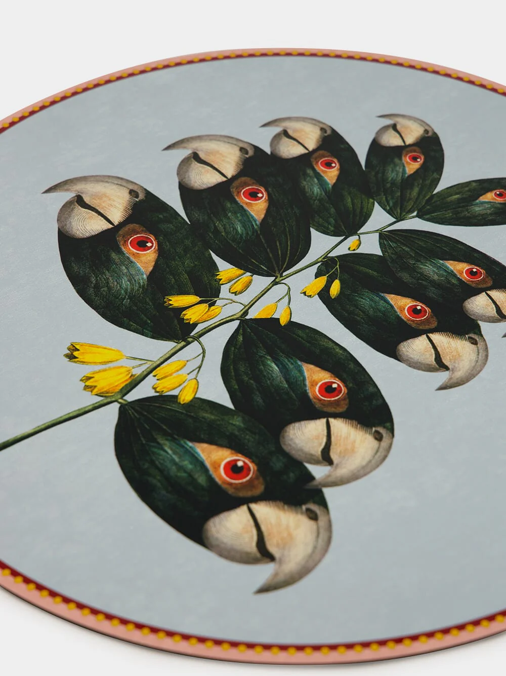 Parrotstem Round Wooden Placemat - Image 3