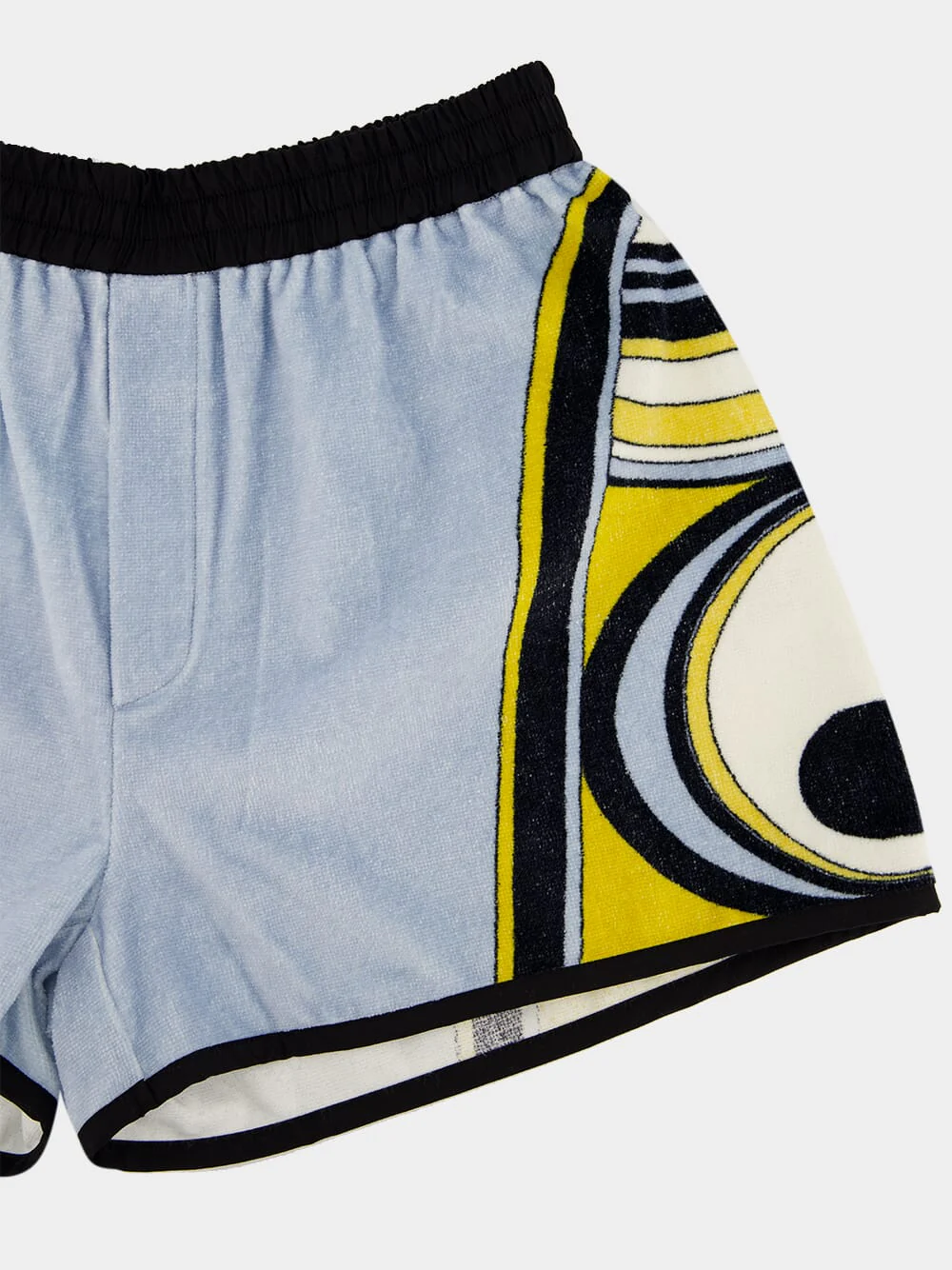 Peony Placée Blue Terry Cotton Shorts - Image 3