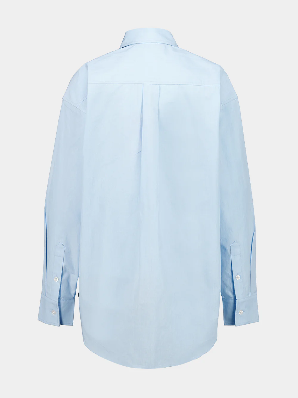 Peony Placée Embroidered Cotton Boyfriend Shirt - Image 2