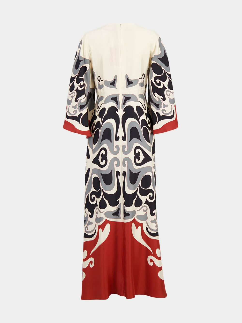 Phoenix Placée Ivory Silk Maxi Dress - Image 4