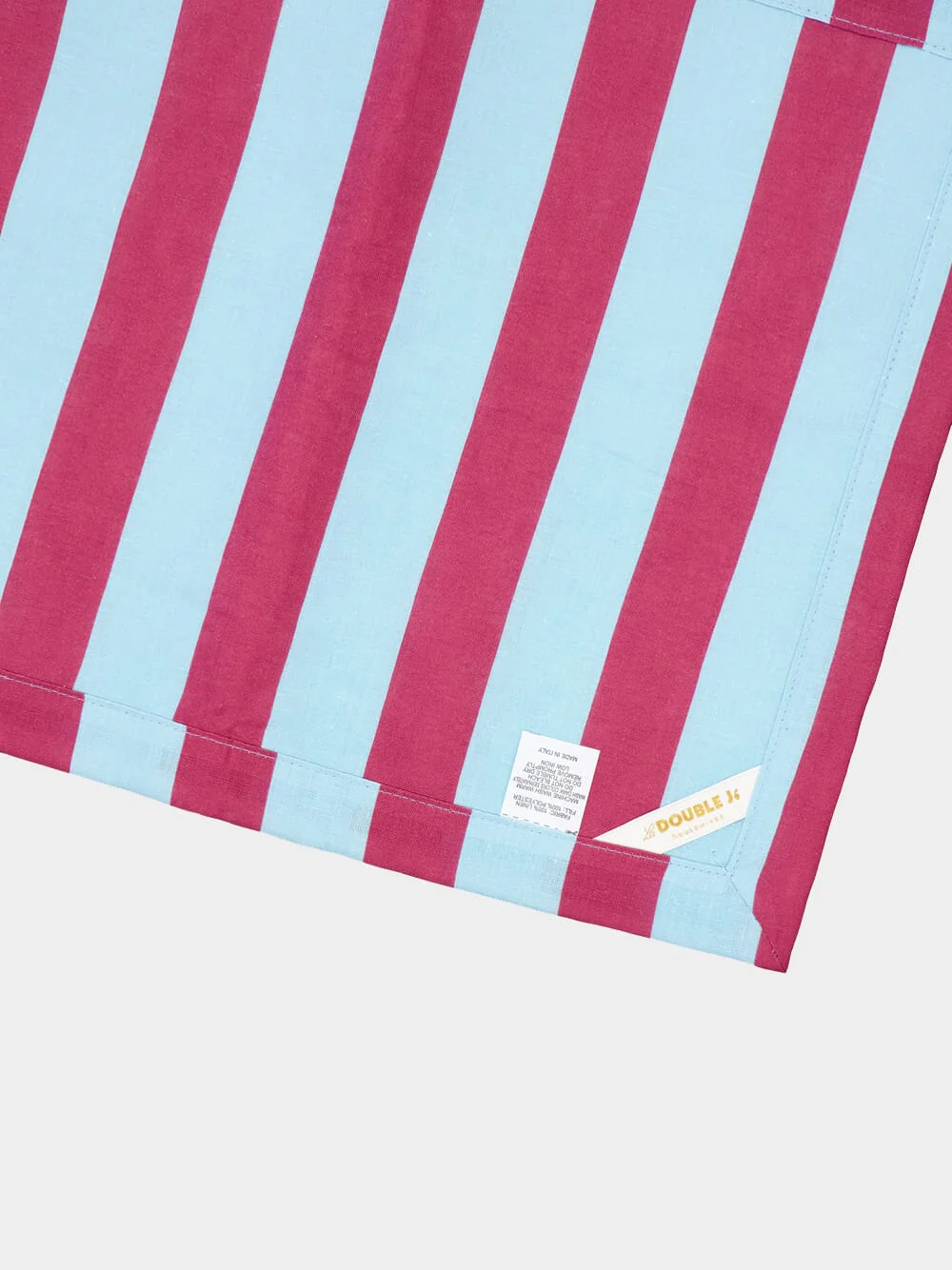 Set of 2 Stripped Burgundy Placemats - Image 3