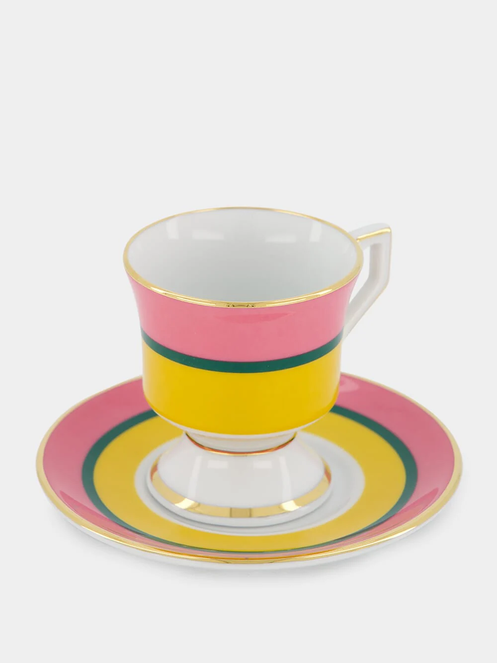 Set of 4 Rainbow Coffee Cup and Saucer - Image 7