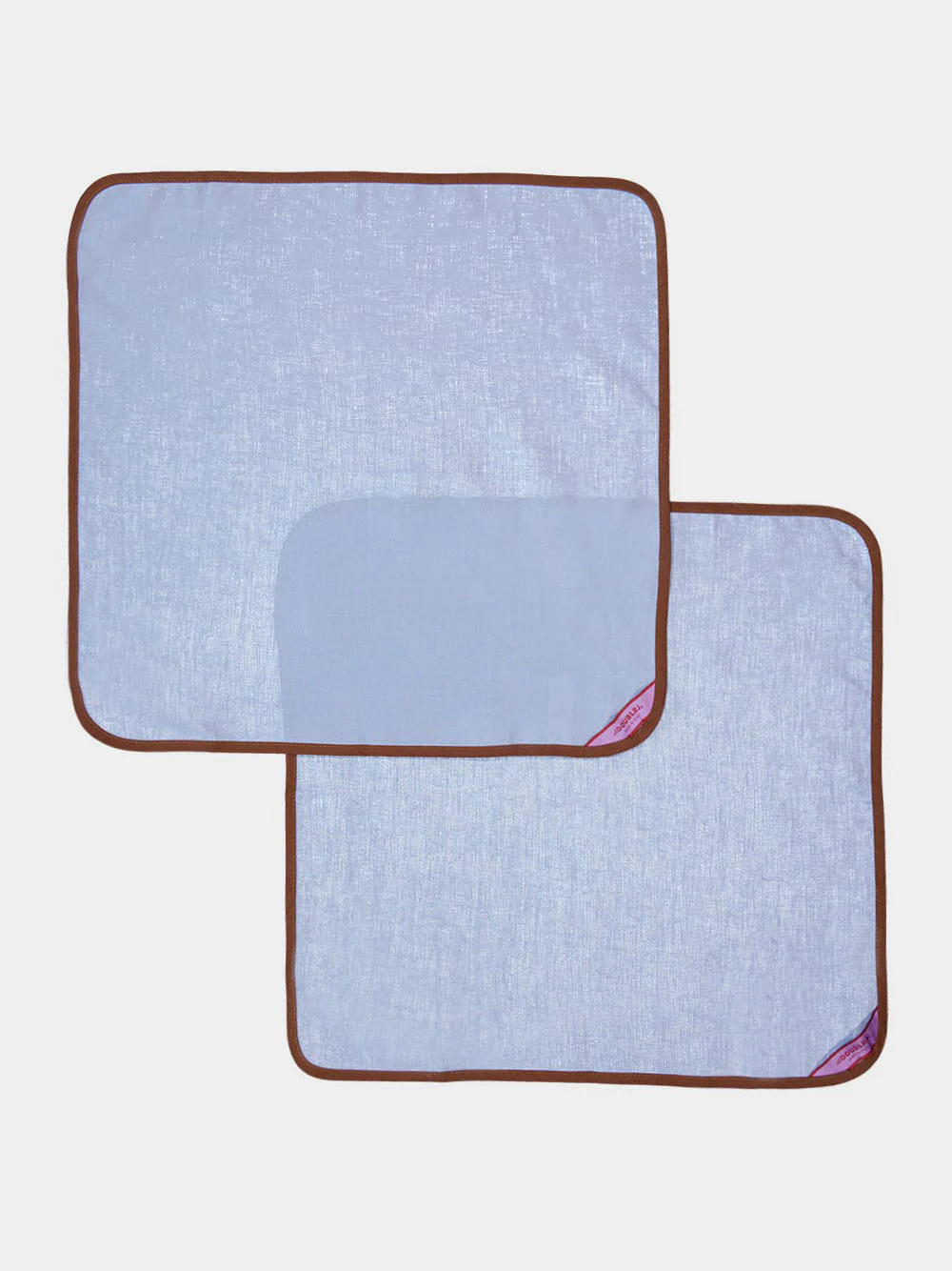 Set Of 2 Blue Rainbow Large Napkins