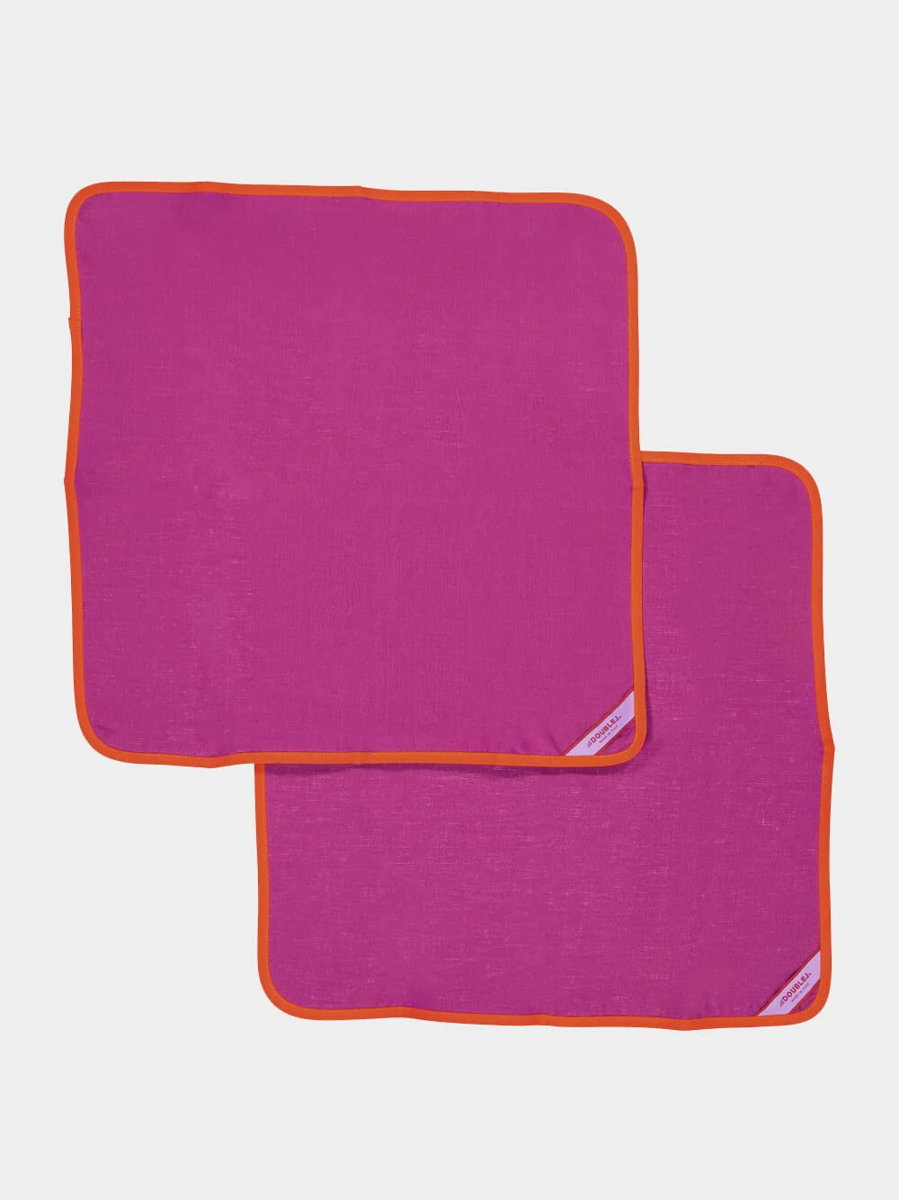 Set Of 2 Pink Rainbow Large Napkins