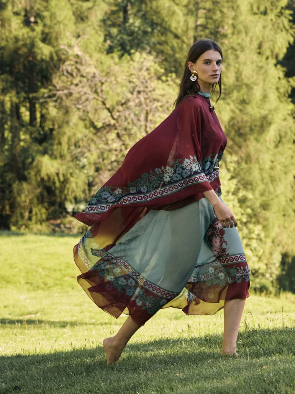 Regalia Maria Placée Silk Chiffon Cape - Image 3