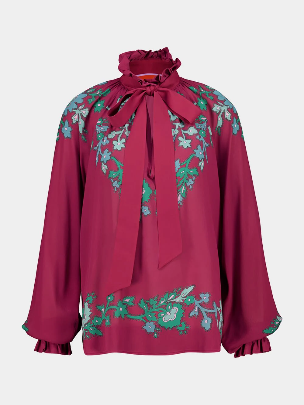 Regalia Placée Red Cerere Blouse