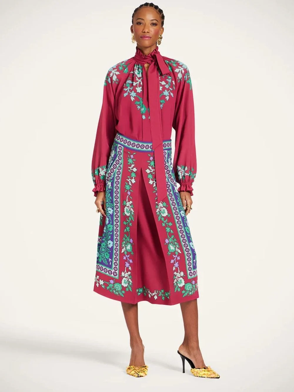Regalia Placée Red Cerere Blouse - Image 2