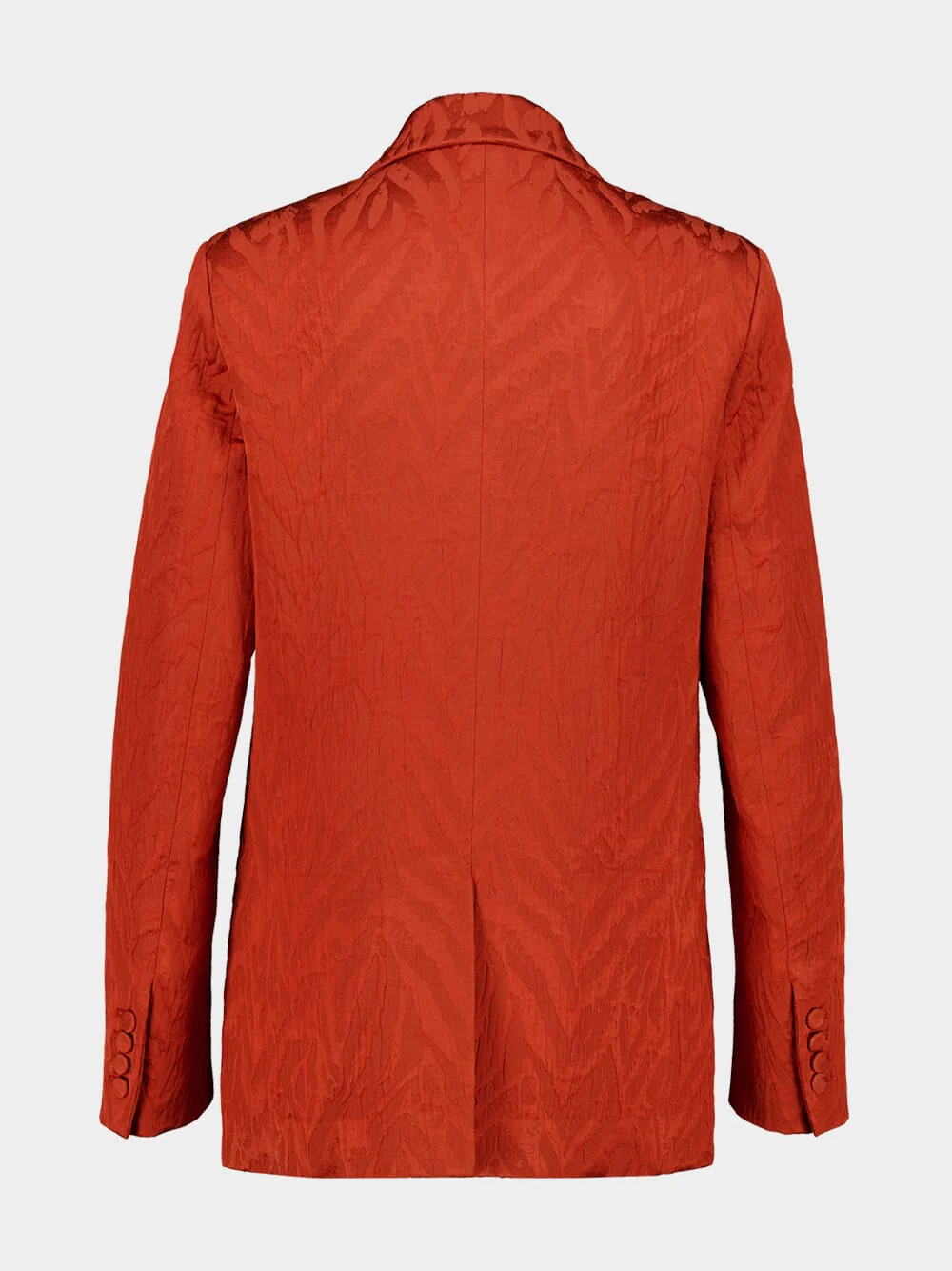Rust Jacquard Matelassé Jagger Blazer - Image 3