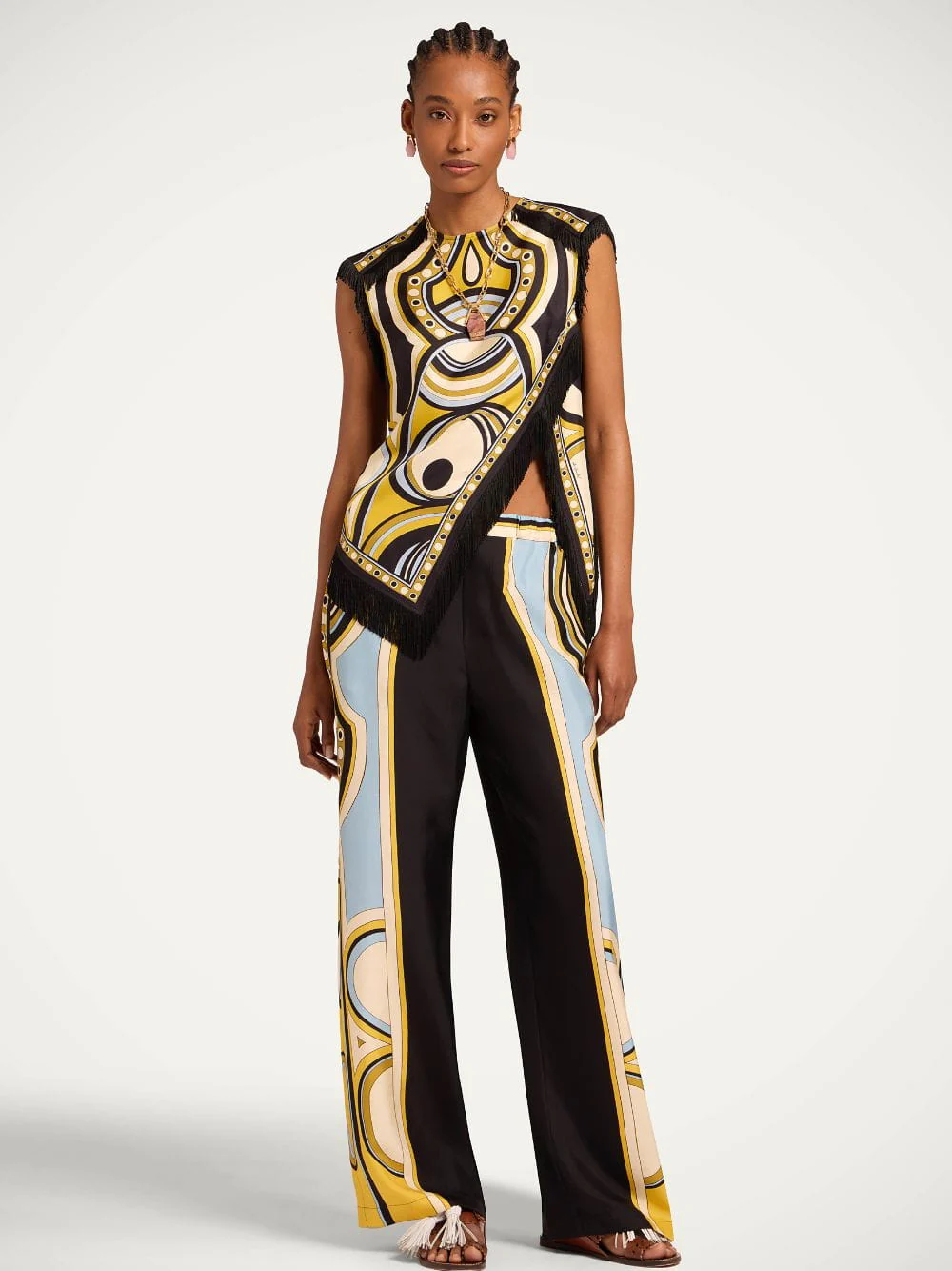 Sanctuary Placée Black Silk Twill Club Pants